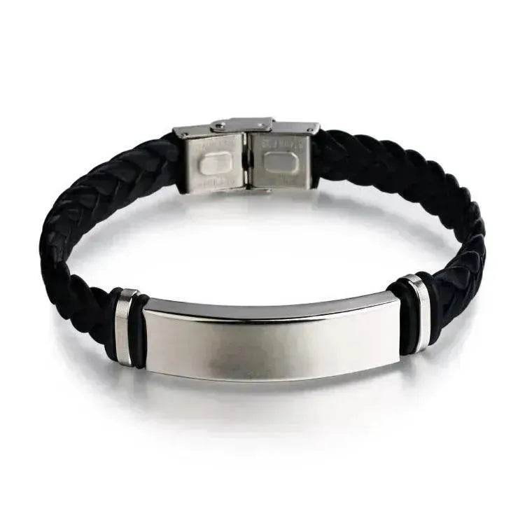 Personalized Jewelry Custom Bracelet for Women Men PU Leather Bracelet - EX-STOCK Canada