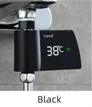 Plastic Visual Shower Faucet No Power Consumption Water Thermometer Bath - EX-STOCK Canada