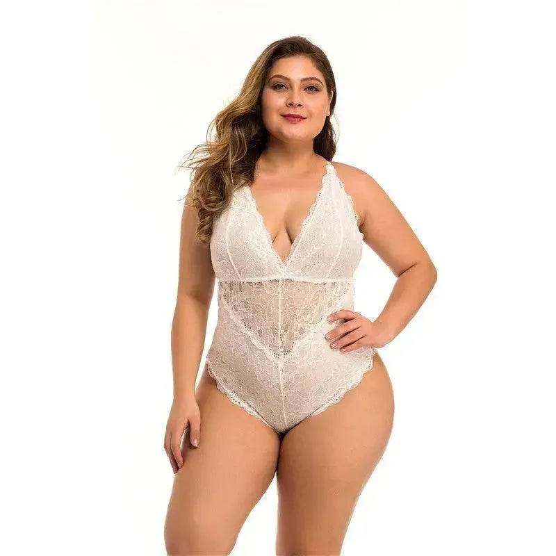 Plus Size Lace Mesh Lingerie - EX-STOCK Canada