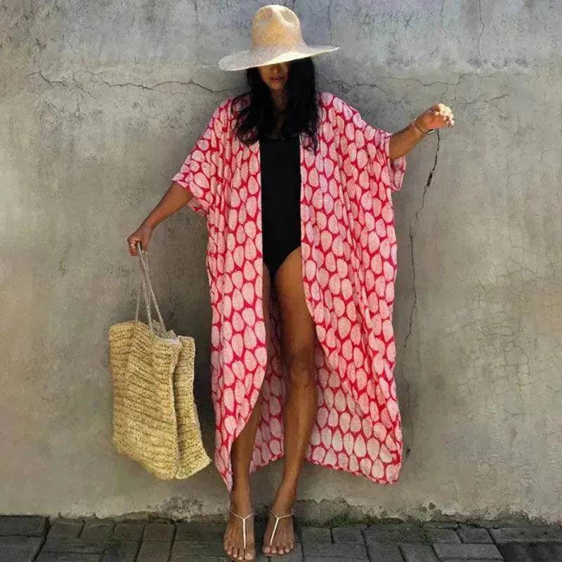 Polyester Ladies Sun Protection Resort Beach Dress Cover Up - EX-STOCK Canada