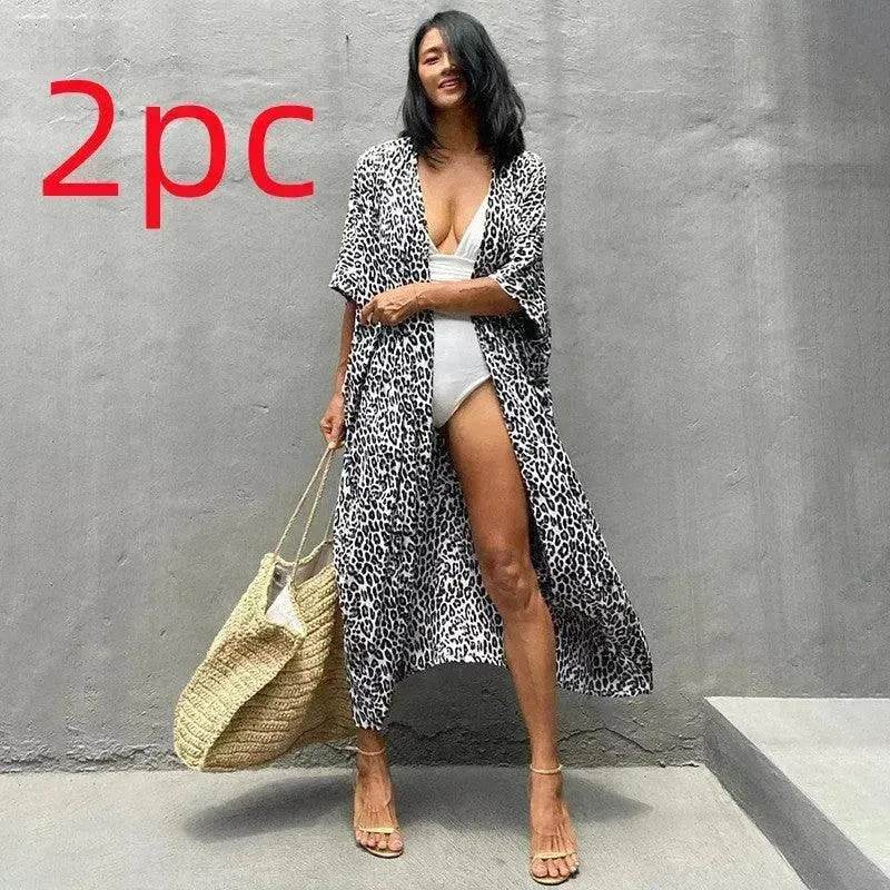 Polyester Ladies Sun Protection Resort Beach Dress Cover Up - EX-STOCK Canada