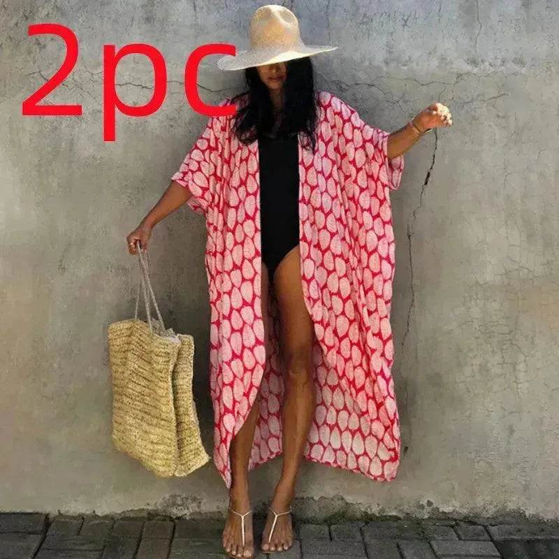 Polyester Ladies Sun Protection Resort Beach Dress Cover Up - EX-STOCK Canada