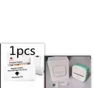 Portable Mini Thermal Label Printer Home Photo Printer Student Wrong Question Printer Bluetooth Mini Label Printer Price Tag - EX-STOCK Canada