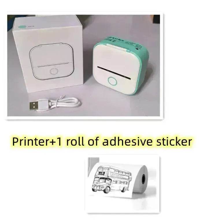Portable Mini Thermal Label Printer Home Photo Printer Student Wrong Question Printer Bluetooth Mini Label Printer Price Tag - EX-STOCK Canada