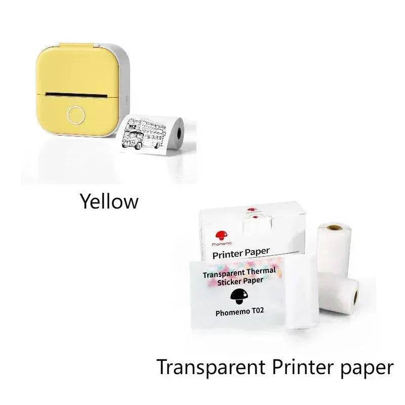 Portable Mini Thermal Label Printer Home Photo Printer Student Wrong Question Printer Bluetooth Mini Label Printer Price Tag - EX-STOCK Canada