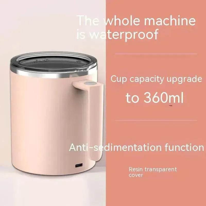Portable Smart Magnetic Automatic Mixing Coffee Cup Rechargeable Rotating Home Office Travel Stirring Cup - EX-STOCK Canada