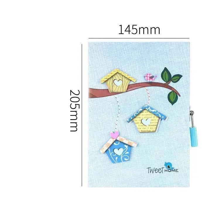 Primary School Student Code Book With Lock Diary Book Reward Gift Prize Boxed Girl Heart Cute Small Notebook - EX-STOCK Canada