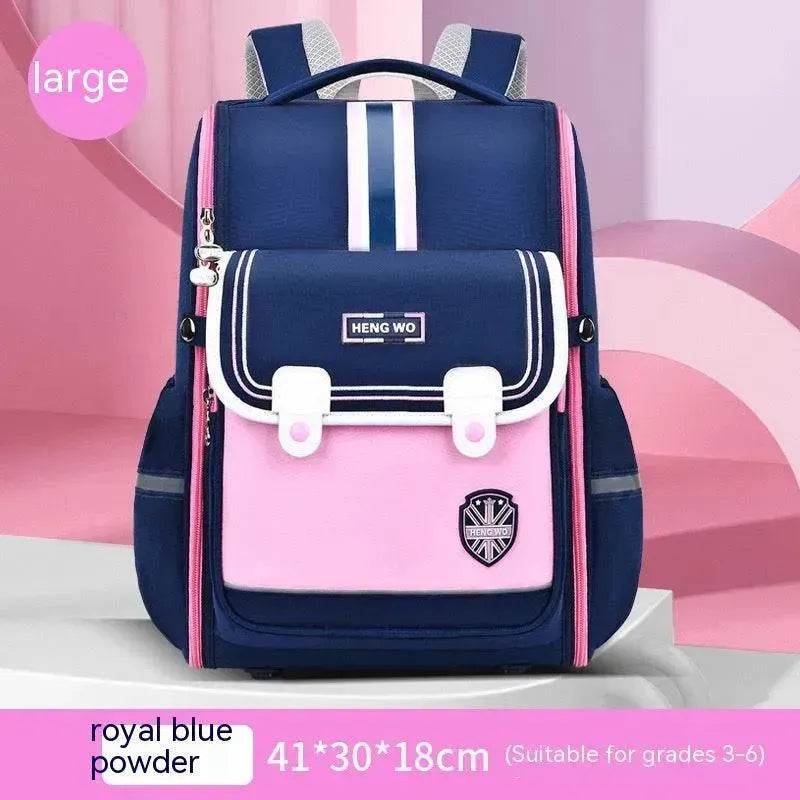 Primary School Student Schoolbag Female Lightweight Burden Alleviation Spine Protection - EX-STOCK Canada