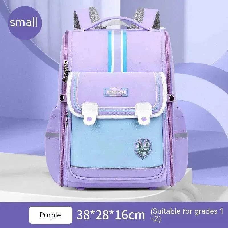 Primary School Student Schoolbag Female Lightweight Burden Alleviation Spine Protection - EX-STOCK Canada