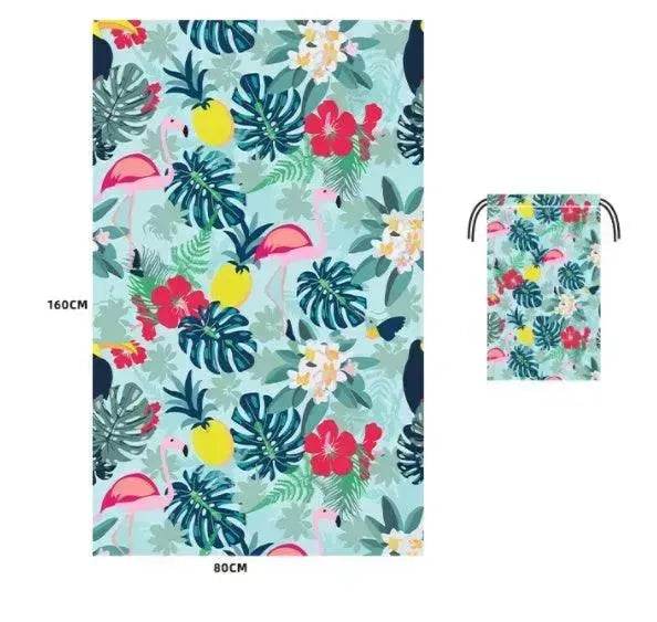 Printed Swim Microfiber Beach Towel - EX-STOCK Canada