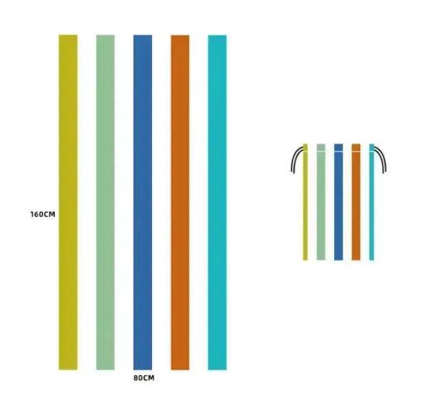 Printed Swim Microfiber Beach Towel - EX-STOCK Canada