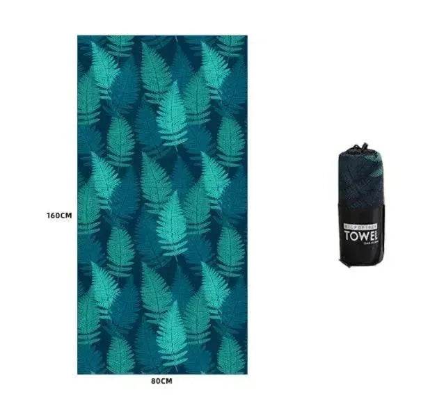 Printed Swim Microfiber Beach Towel - EX-STOCK Canada
