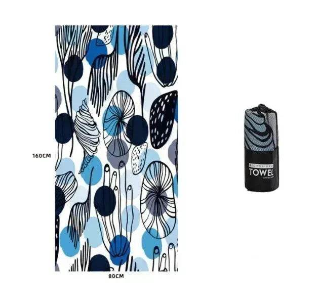 Printed Swim Microfiber Beach Towel - EX-STOCK Canada
