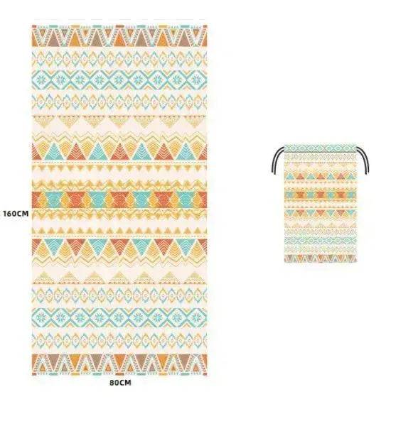 Printed Swim Microfiber Beach Towel - EX-STOCK Canada
