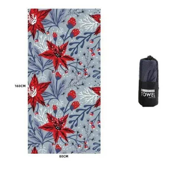 Printed Swim Microfiber Beach Towel - EX-STOCK Canada