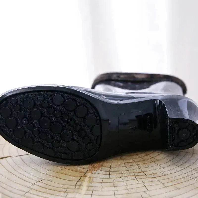 Rain Shoes With High Heels Waterproof Female Skid - EX-STOCK Canada