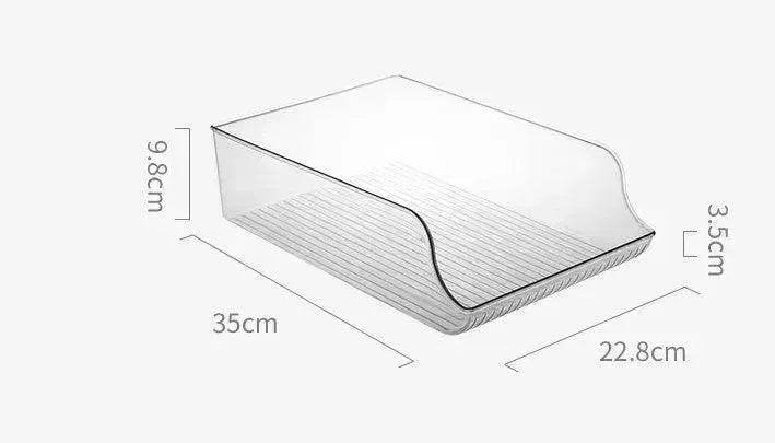 Refrigerator Beverage Storage Box Double-layer Self-rolling Kitchen Storage Rack - EX-STOCK Canada