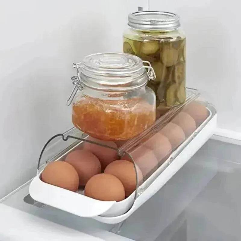 Refrigerator Egg Storage Rack Rolling Egg Dispenser - EX-STOCK Canada