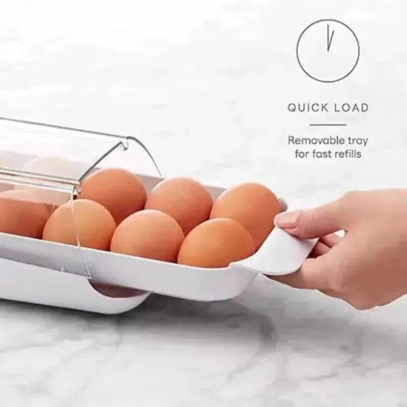 Refrigerator Egg Storage Rack Rolling Egg Dispenser - EX-STOCK Canada