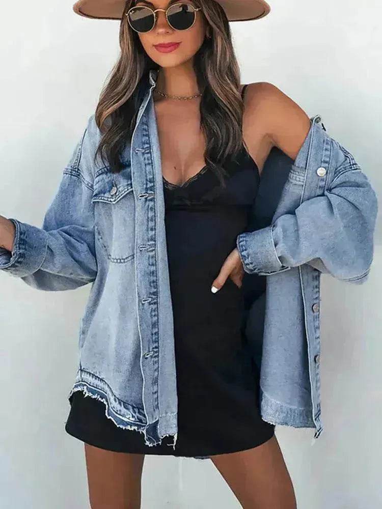 Retro Outer Long-sleeves Top For Women - EX-STOCK Canada