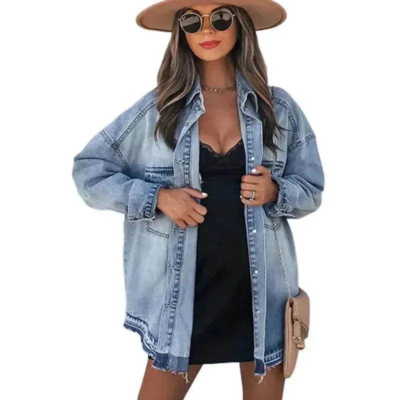 Retro Outer Long-sleeves Top For Women - EX-STOCK Canada