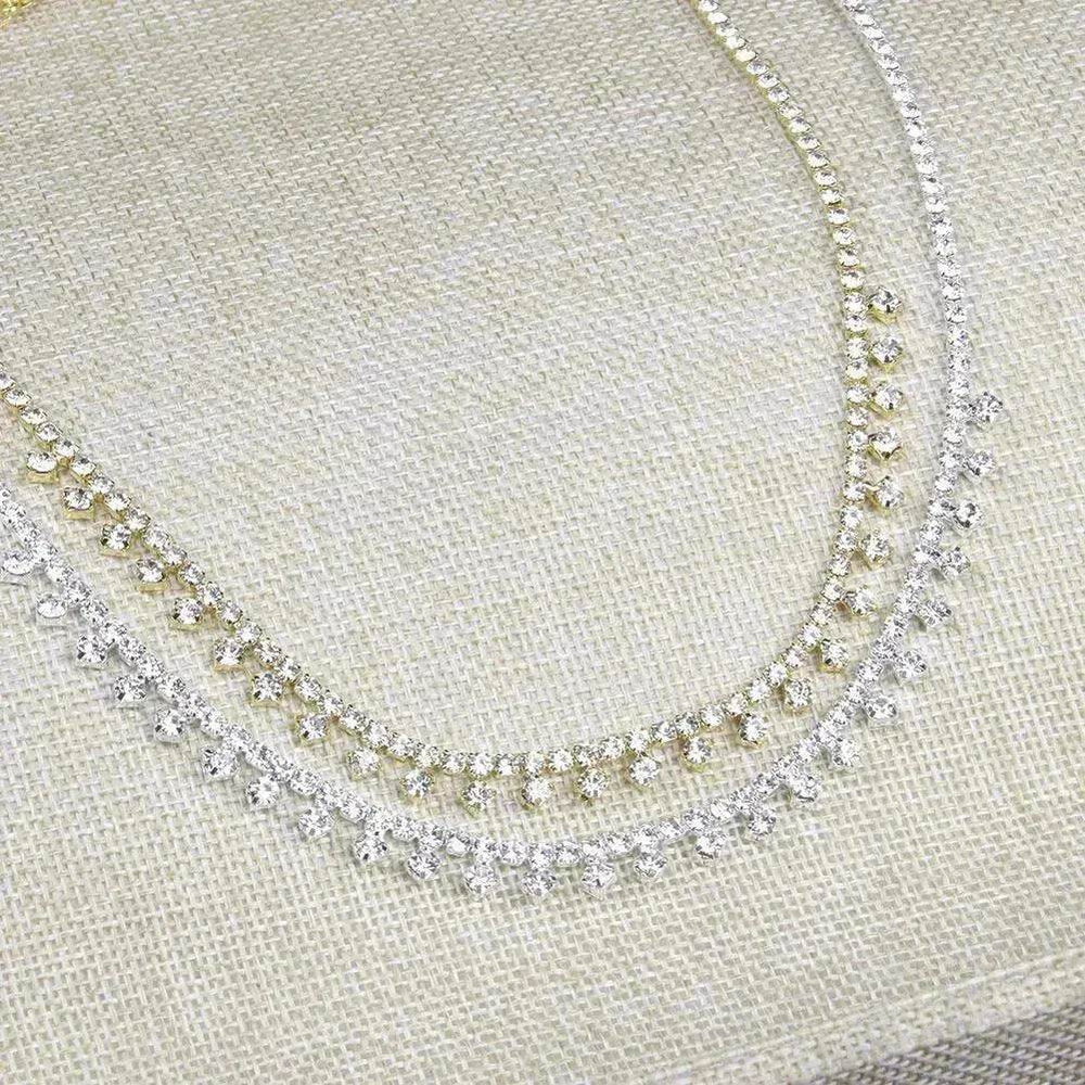 Rhinestone Claw Simple Fashion Item Choker Temperament Clavicle Chain Necklace for Women Bridal Wedding Necklace - EX-STOCK Canada
