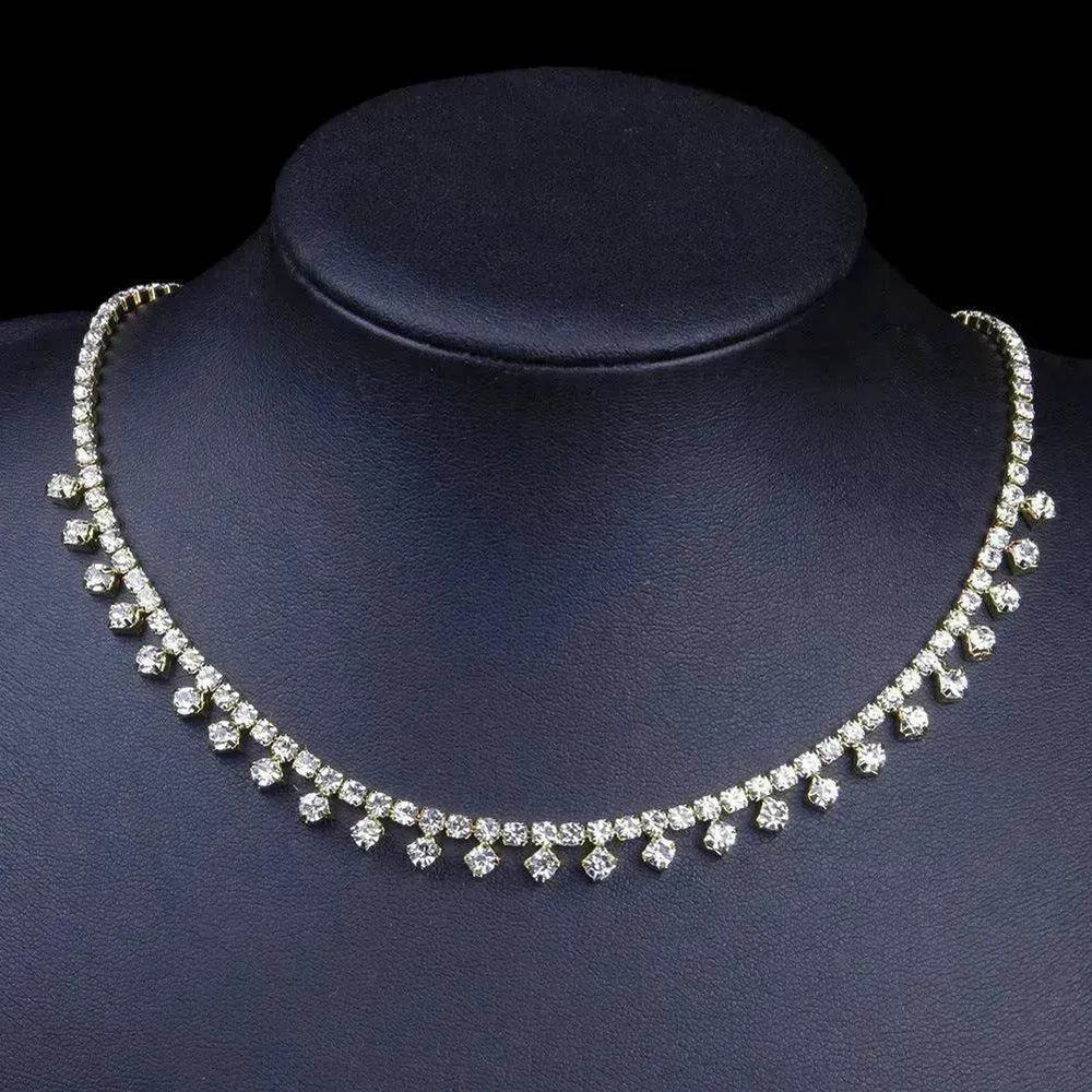 Rhinestone Claw Simple Fashion Item Choker Temperament Clavicle Chain Necklace for Women Bridal Wedding Necklace - EX-STOCK Canada