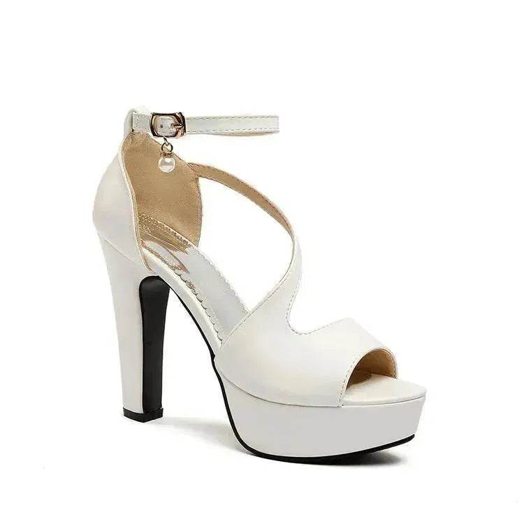 Roman Shoes With Thick Heels For Women Fish Mouth Platform Heel Sandals - EX-STOCK Canada