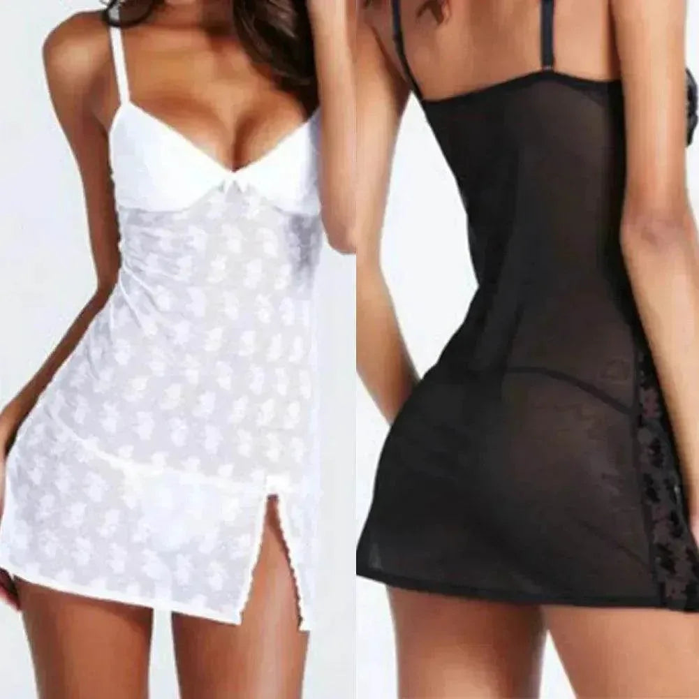 Lingerie en dentelle motif rose Tentation Lingerie - EX-STOCK Canada