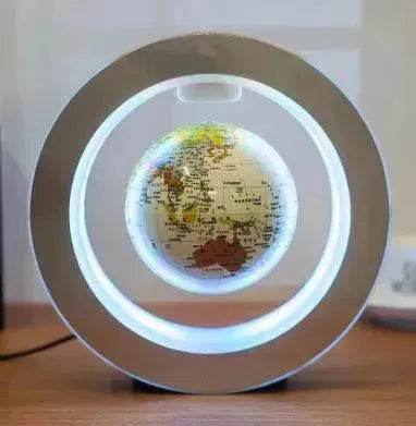 Round LED light World Map Floating Globe Magnetic Levitation Light Anti Gravity Magic Home Decor Decorative Night LED Light - EX-STOCK Canada