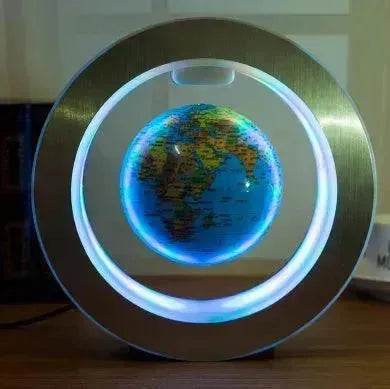 Round LED light World Map Floating Globe Magnetic Levitation Light Anti Gravity Magic Home Decor Decorative Night LED Light - EX-STOCK Canada