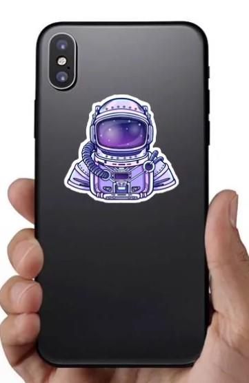 Car Sticker - Purple Astronaut - EX-STOCK Canada