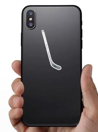 Car Sticker - Watercolor Hockey Stick - EX-STOCK Canada