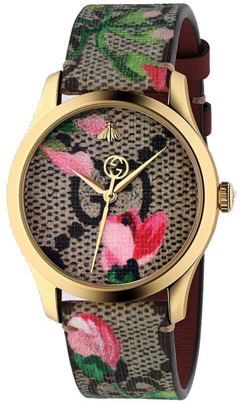 GUCCI G-Timeless Pink GG Bloom Watch YA1264038A - EX-STOCK Canada