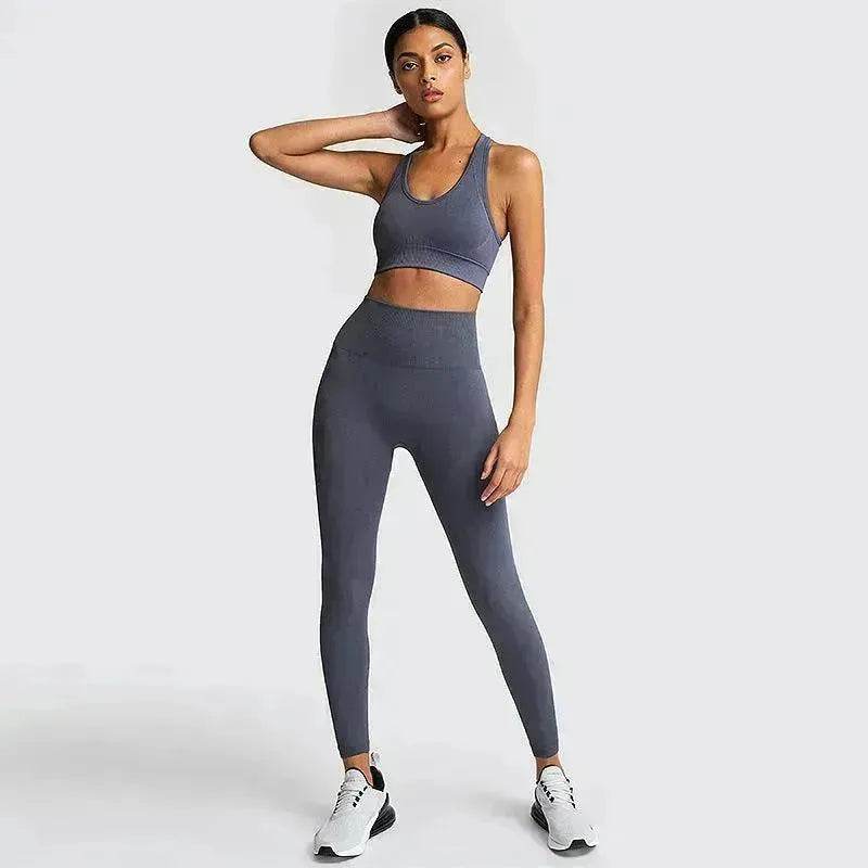 Seamless Gym Set Nylon Woman Sportswear - EX-STOCK Canada