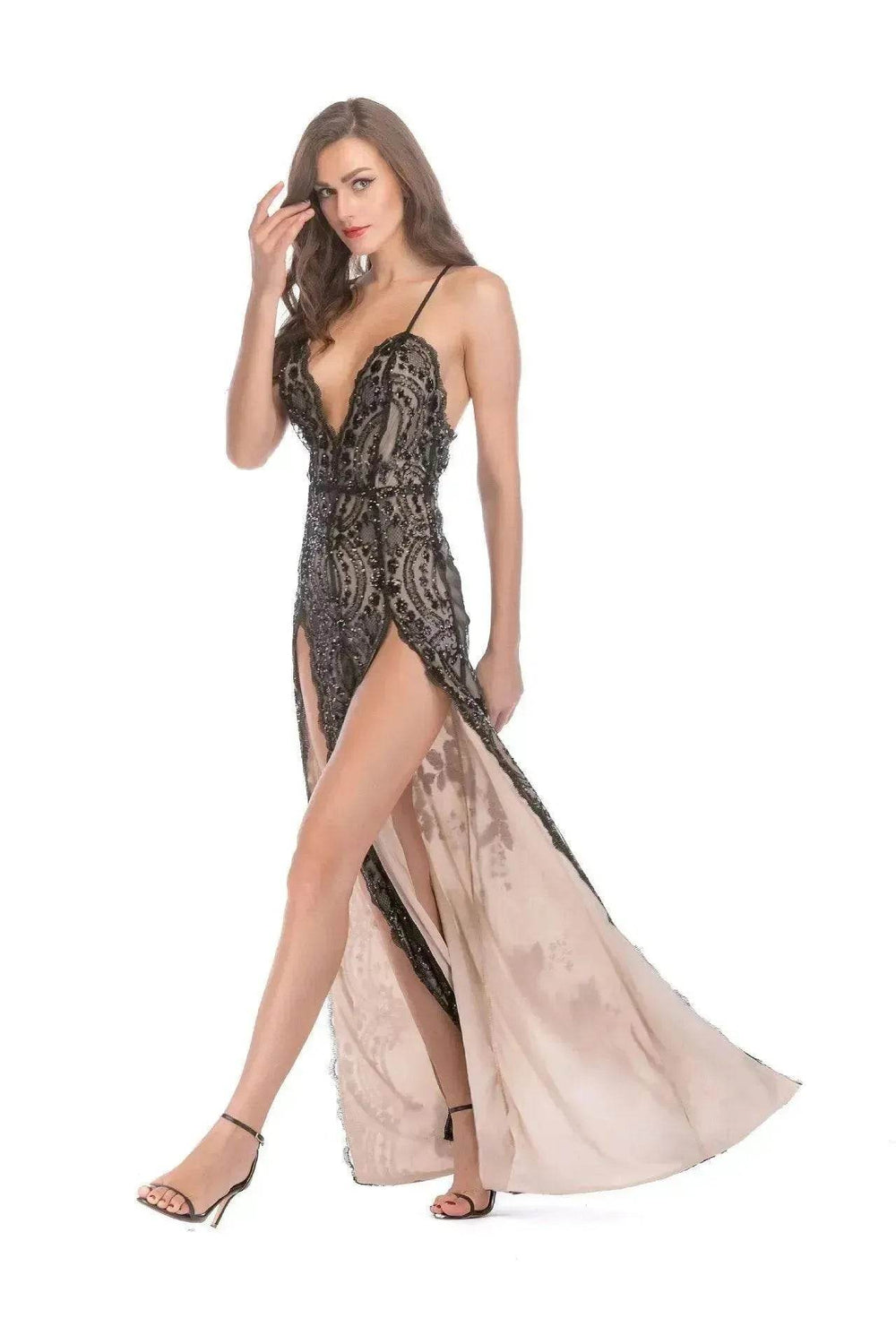 Charming Fashion Suspender Sleeveless Split Summer Women Dress - EX-STOCK Canada