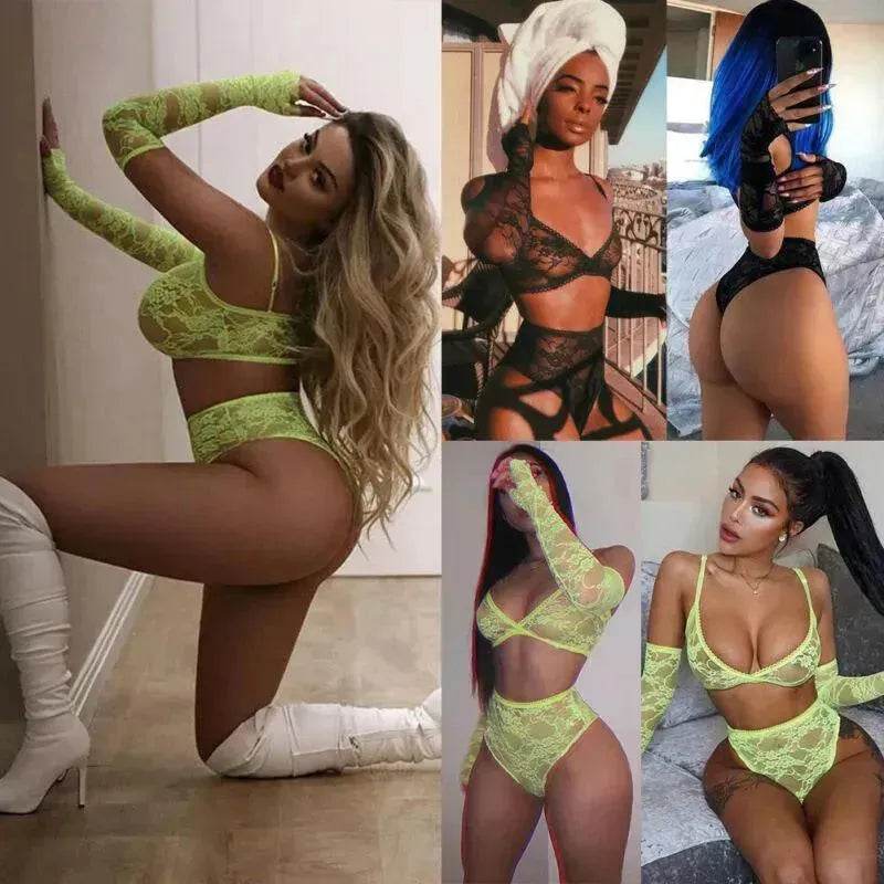 Charming lingerie lace nightdress - EX-STOCK Canada