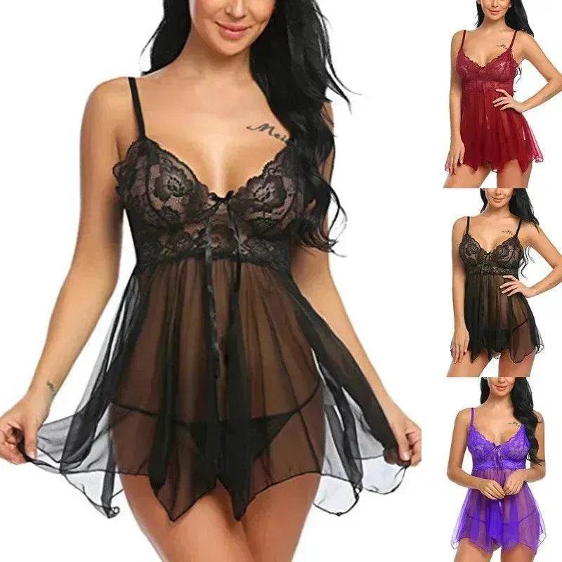 Charming Lingerie Charming Lingerie Front Slit Nightdress - EX-STOCK Canada