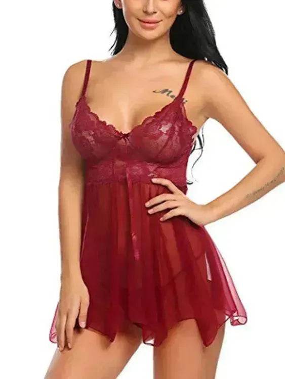 Charming Lingerie Charming Lingerie Front Slit Nightdress - EX-STOCK Canada