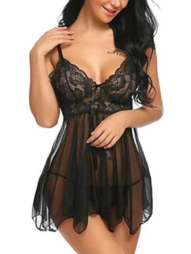 Charming Lingerie Charming Lingerie Front Slit Nightdress - EX-STOCK Canada
