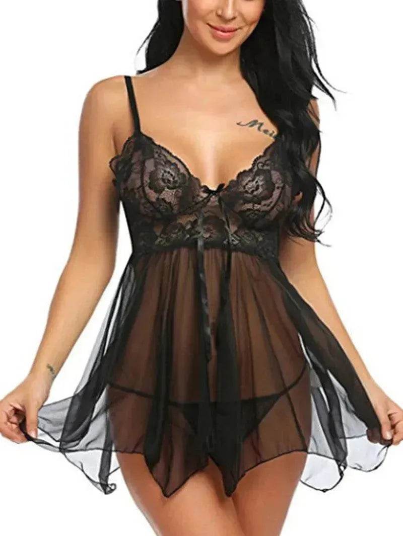 Charming Lingerie Charming Lingerie Front Slit Nightdress - EX-STOCK Canada