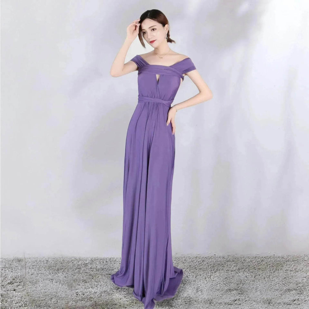 Charming Stunning Multi-rope Bandage 14 Color Dress Long Dress Gown - EX-STOCK Canada