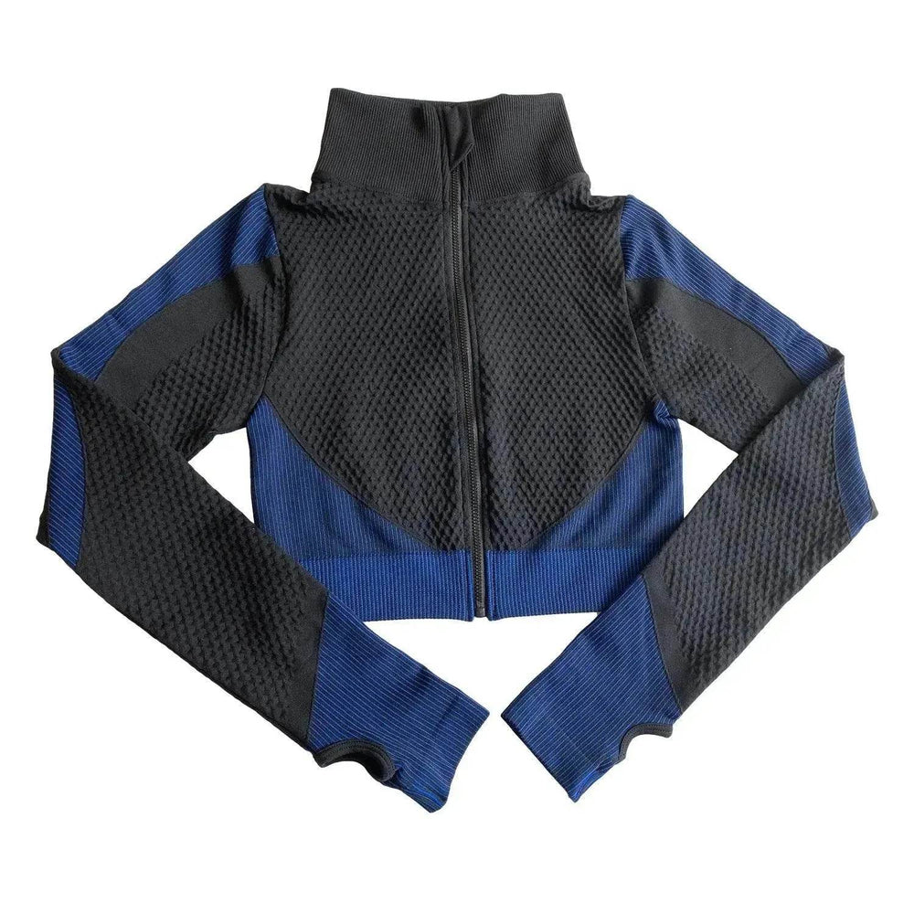 Shark Seamless Exercise Gym Wear Women's Long Sleeve Top - EX-STOCK Canada