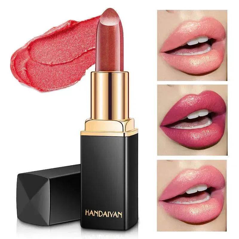 Shiny Metallic Lipstick Pearlescent Color Temperature Change Lipstick Gilt Lipstick - EX-STOCK Canada