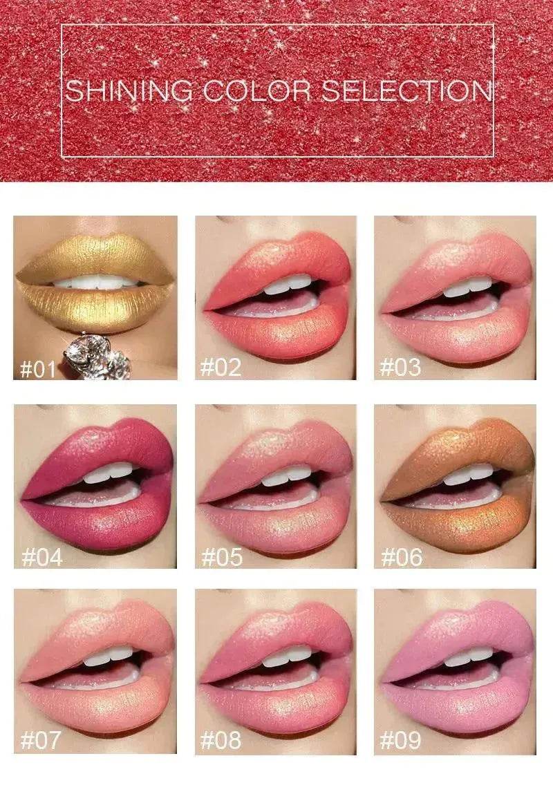 Shiny Metallic Lipstick Pearlescent Color Temperature Change Lipstick Gilt Lipstick - EX-STOCK Canada