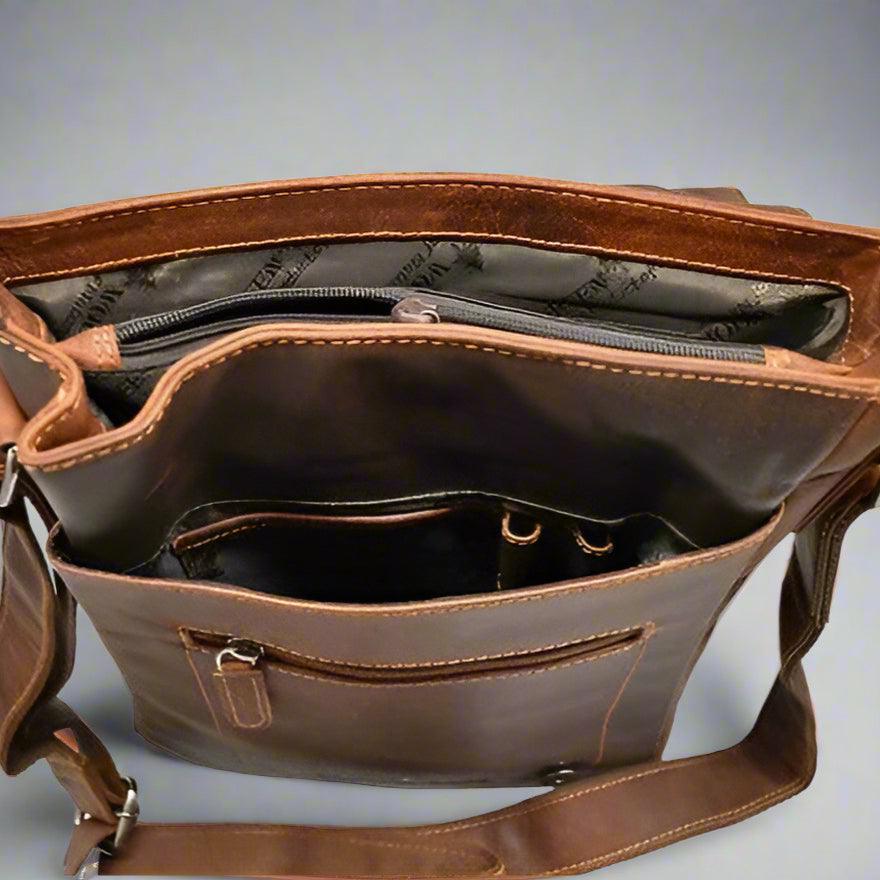 Greenwood Leather Messenger Bag EX-STOCK Canada