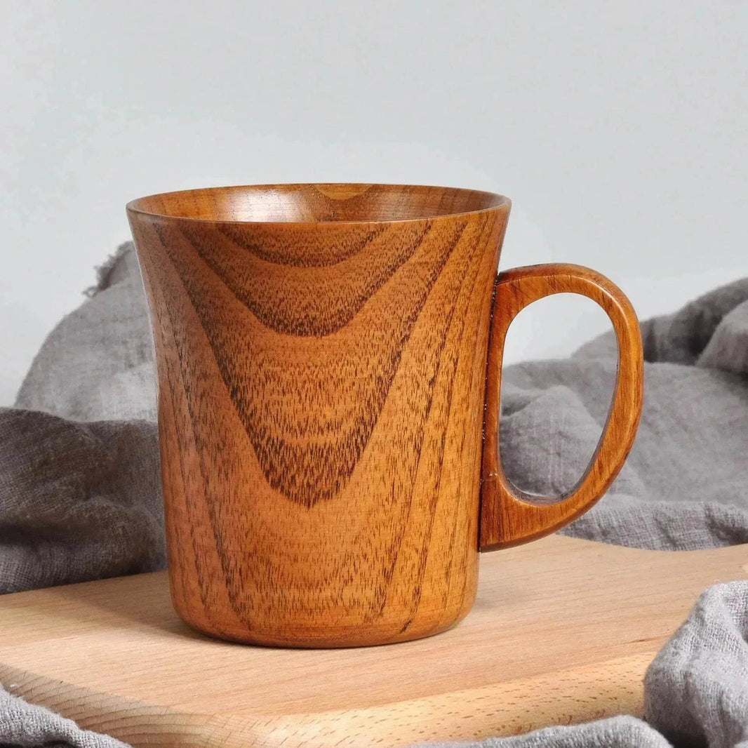 Simple Literary Retro Japanese Style Wooden Handcrafted Mug - EX-STOCK Canada