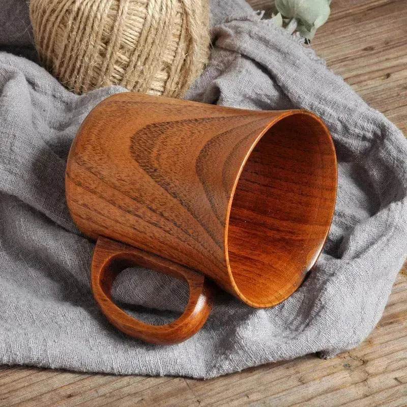 Simple Literary Retro Japanese Style Wooden Handcrafted Mug - EX-STOCK Canada