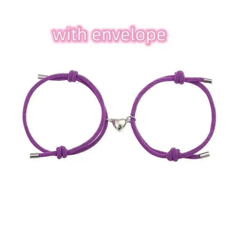 Simple Nylon Love Magnetic Bracelet - EX-STOCK Canada