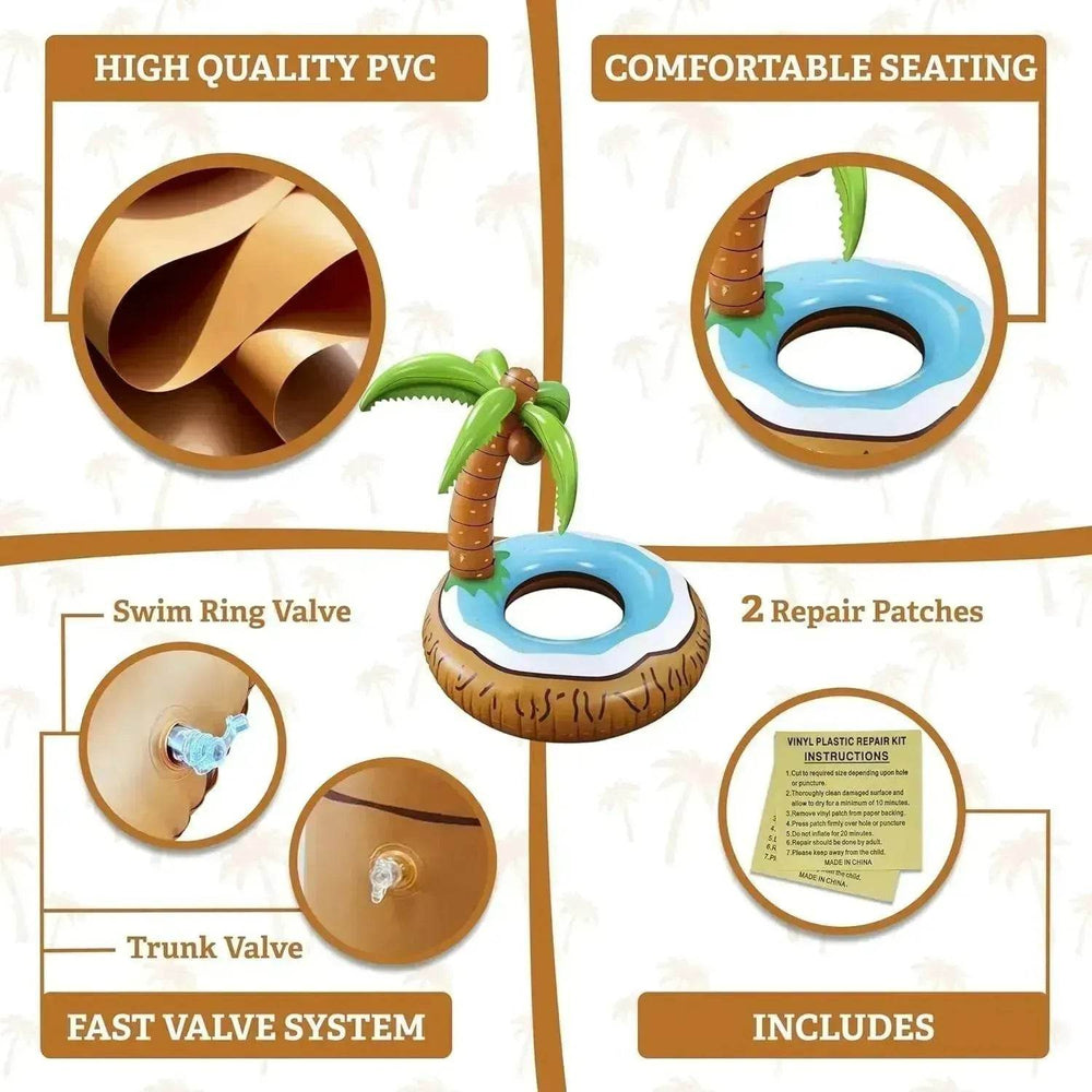 Simple Printed Coconut Tree Inflatable Backrest Recliner - EX-STOCK Canada